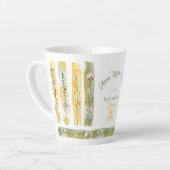 Mother's Day 2026 Brush Strokes Wildflowers  Milchtasse (Linke Ecke)