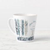 Mother's Day 2026 Brush Strokes Wildflowers  Milchtasse (Linke Ecke)