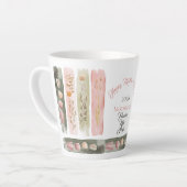 Mother's Day 2026 Brush Strokes Wildflowers Milchtasse (Linke Ecke)