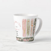 Mother's Day 2026 Brush Strokes Wildflowers Milchtasse (Rechte Ecke)