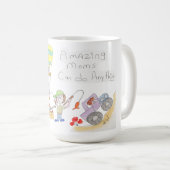 Mother's Day Amazing Moms Kaffeetasse (VorderseiteRechts)