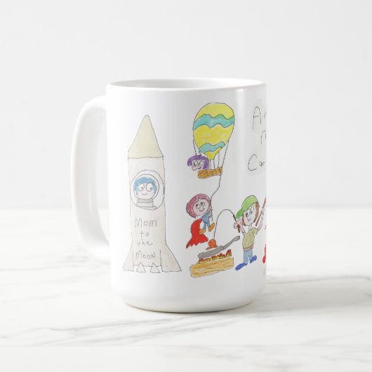 Mother's Day Amazing Moms Kaffeetasse (Vorderseite Links)