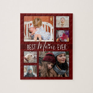 Mother's Day Best Mom Ever Mulit Foto Puzzle