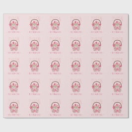 Mother's Day,Best Mom Ever, with Beautiful Flower  Geschenkpapier