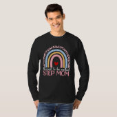 Mothers Day Blessed To Be Called Step Mom Rainbow T-Shirt (Vorne ganz)