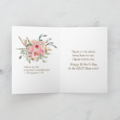 Mother's Day Blessings Bible Verse Elegant Floral Karte (Innenseite)