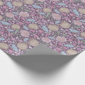 Mother's Day Blume Mums Crocus japanische Fans Geschenkpapier (Ecke)