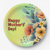 Mother's Day Boho Flowers Clipart-61983 Keychain Pappteller (Vorderseite)