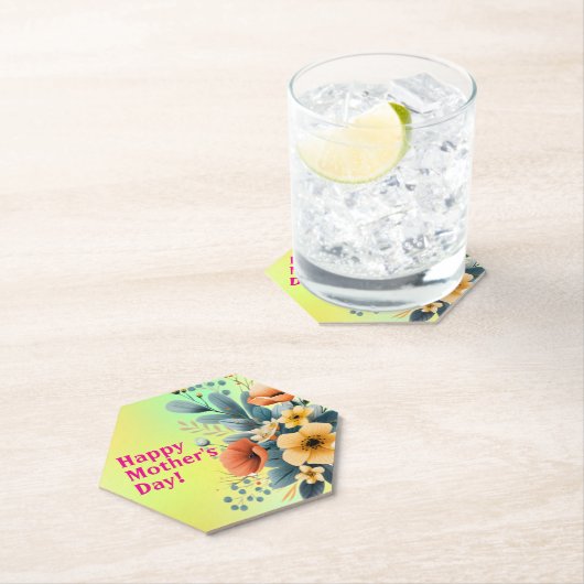 Mother's Day Boho Flowers Clipart-61983 Untersetzer (Vor Ort)