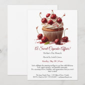 Mother's Day Brunch Einladung - Cupcakes Affair (Vorne/Hinten)