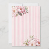 Mother's Day Brunch Tea Party Floral Einladung (Rückseite)