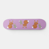 Mothers Day Bunnies Skateboard (Horizontal)