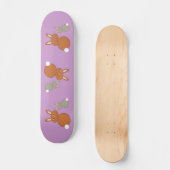 Mothers Day Bunnies Skateboard (Vorderseite)