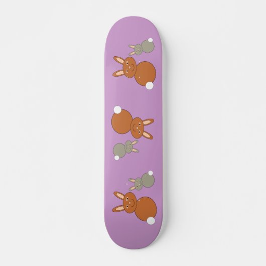 Mothers Day Bunnies Skateboard (Vorne)