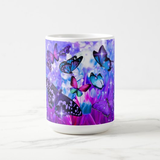 Mother's Day Butterflies Coffee Mug Verwandlungstasse (Zentrum)