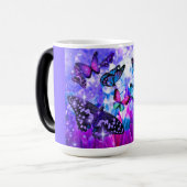 Mother's Day Butterflies Coffee Mug Verwandlungstasse (Vorderseite Links)