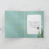 Mother's Day-butterfly on puff flower Karte (Innenseite)