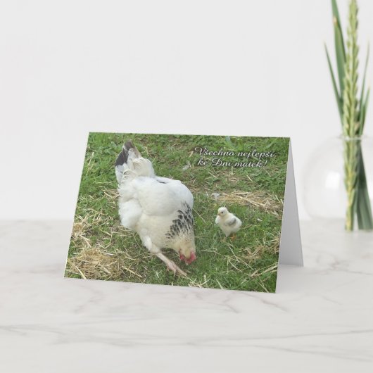 Mother's Day card in Czech Karte (Vorderseite)