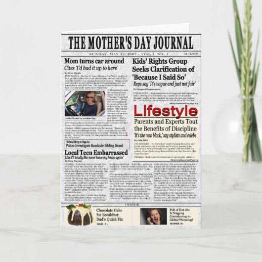 Mother's Day Card Karte (Vorderseite)