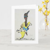Mother's day card karte (Gelbe Blume)