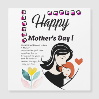 Mothers Day Card  Magnetkarte
