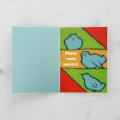 Mother's Day card with lots of bluebirds Karte (Innenseite)