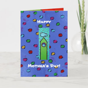 Mother's Day card with lots of bluebirds Karte
