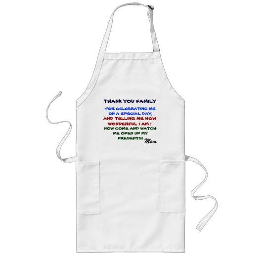 MOTHERS DAY CELEBRATING MOM LANGE SCHÜRZE (Vorne)