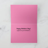 Mother's Day Chameleon Pink Card Karte (Innenseite)