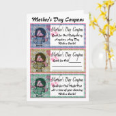 Mother's Day Coupons Karte (Gelbe Blume)