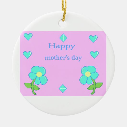 Mother's day decoration keramik ornament (Vorne)