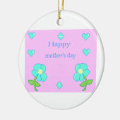 Mother's day decoration keramik ornament (Links)