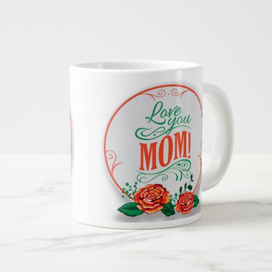 mothers-day-desgin Jumbo-Tasse (Vorderseite Rechts)
