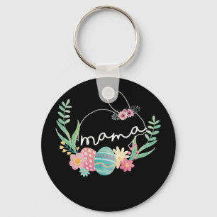 Mothers Day Easter Gift for Mom Mama Bunny Flower Schlüsselanhänger