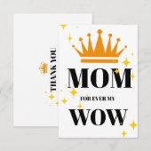 Mothers Day Flat Dankeskarte (Vorne/Hinten)