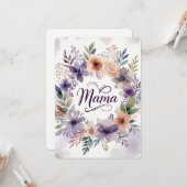 Mother's day Flat Greeting Card Karte (Vorderseite/Rückseite Beispiel)
