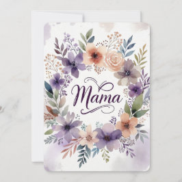 Mother's day Flat Greeting Card Karte