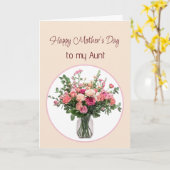 Mother's Day Flowers Bouquet for Aunt Karte (Gelbe Blume)