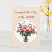 Mother's Day Flowers Bouquet for Daughter Karte (Gelbe Blume)