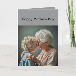 Mothers Day Folded Greeting Card Karte