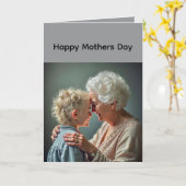 Mothers Day Folded Greeting Card Karte (Gelbe Blume)