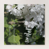 Mother's Day Gift White Lilac Foto Puzzle (Horizontal)