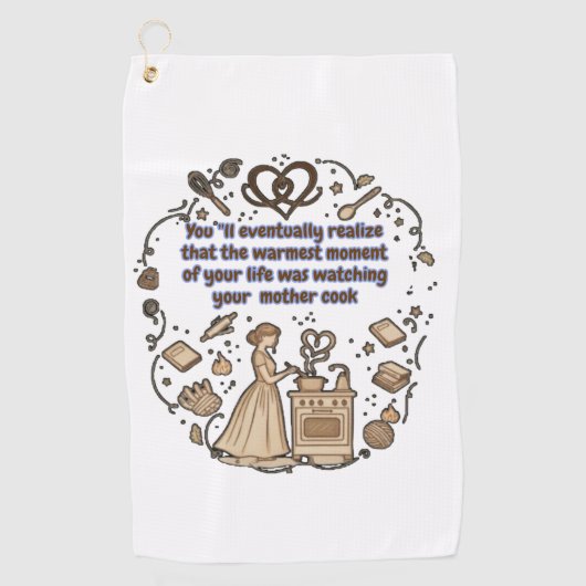 mother's day gifts golfhandtuch (Vorderseite)