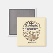 mother's day gifts magnet (Vorderseite/Rückseite)