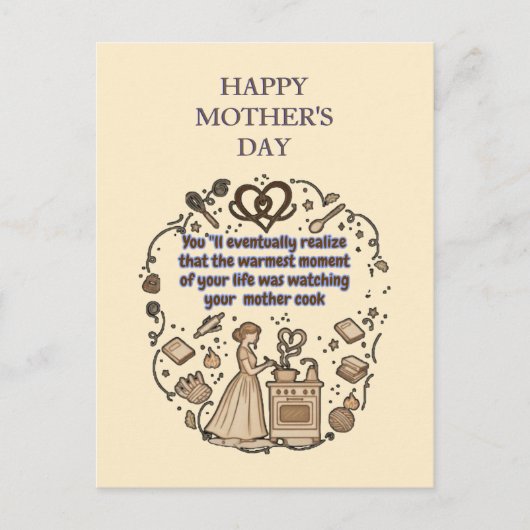 mother's day gifts postkarte (Vorderseite)