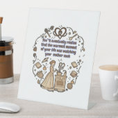 mother's day gifts sockelschild (In Situ)