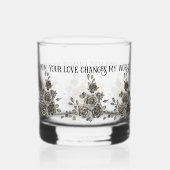 Mother's Day Glass with Sentimental Quote and Blac Whiskyglas (Rückseite)