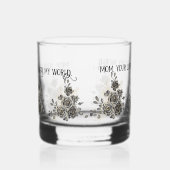 Mother's Day Glass with Sentimental Quote and Blac Whiskyglas (Links)