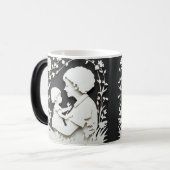 Mothers Day Grandma Coffee Mug Verwandlungstasse (Vorderseite Links)