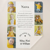 Mother's Day Grandma Grammy Nana from Grandkids Sherpadecke (Vorderseite)